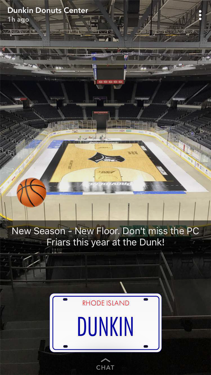 Dunkin Donuts Center New Court Design 2017-18 Season – PCBB1917